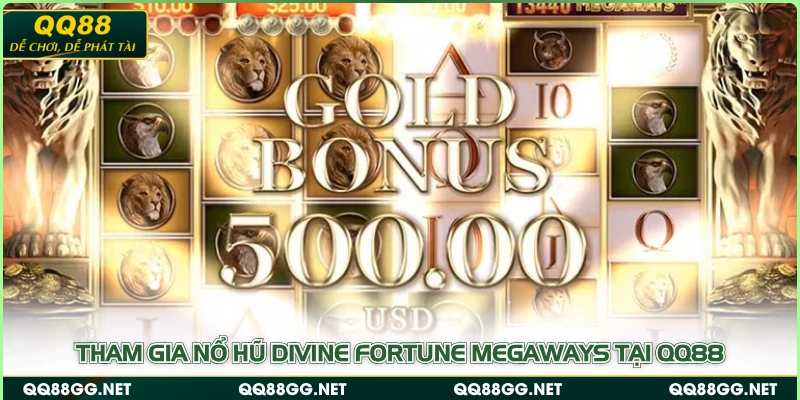 Tham gia nổ hũ Divine Fortune Megaways tại QQ88